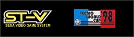 Arcade Cabinet Marquee for Tecmo World Cup '98.