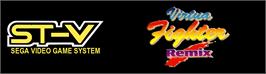 Arcade Cabinet Marquee for Virtua Fighter Remix.