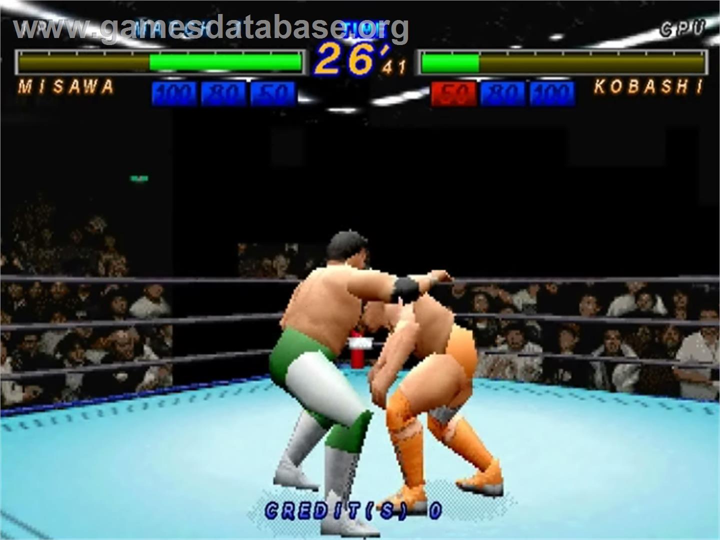 Zen Nippon Pro-Wrestling Featuring Virtua - Sega ST-V - Artwork - In Game