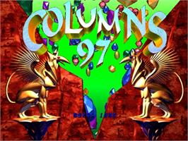 Title screen of Columns '97 on the Sega ST-V.