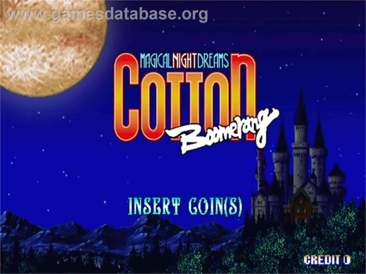 Cotton Boomerang - Sega ST-V - Artwork - Title Screen