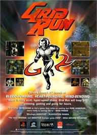 Advert for Grid Run on the Commodore 64.