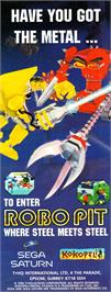 Advert for Robo Pit on the Sega Saturn.