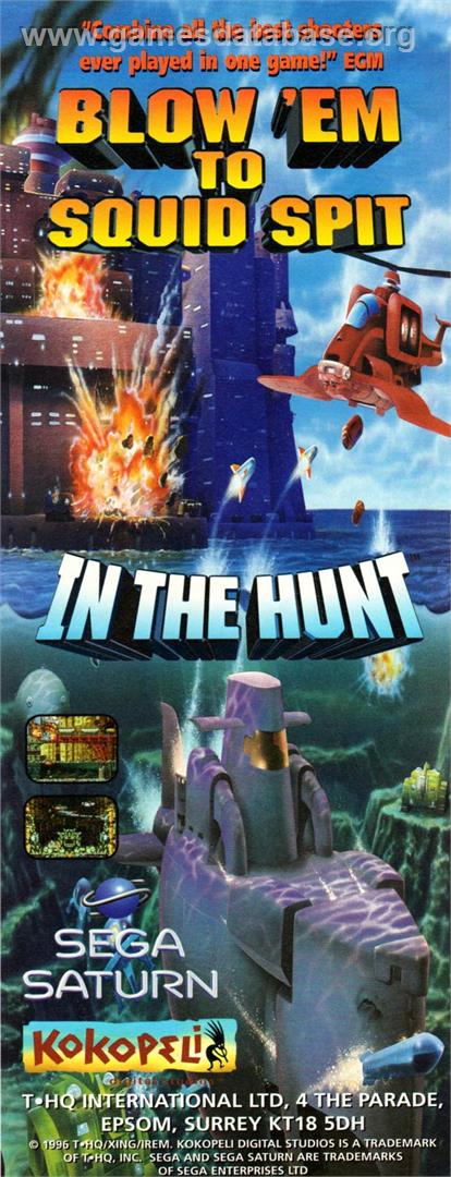 In The Hunt - Sega Saturn - Artwork - Advert