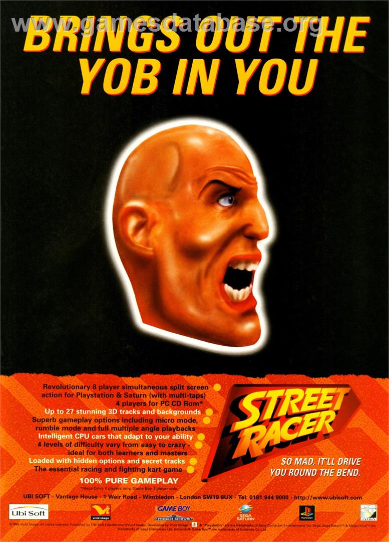 Street Racer - Atari 2600 - Artwork - Advert