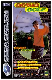 Box cover for Actua Golf on the Sega Saturn.
