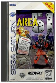 Box cover for Area 51 on the Sega Saturn.