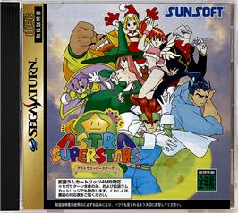 Box cover for Astra SuperStars on the Sega Saturn.