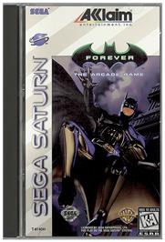 Box cover for Batman Forever on the Sega Saturn.