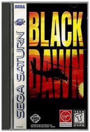 Box cover for Black Dawn on the Sega Saturn.