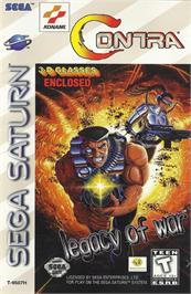 Box cover for Contra - Legacy of War on the Sega Saturn.