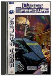Box cover for Cyber Speedway on the Sega Saturn.
