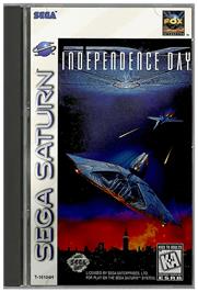 Box cover for Independence Day: The Game on the Sega Saturn.