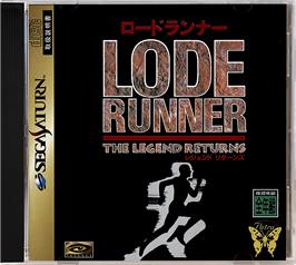 Box cover for Lode Runner: The Legend Returns on the Sega Saturn.