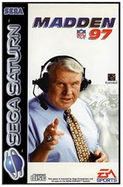 Box cover for Madden NFL '97 on the Sega Saturn.