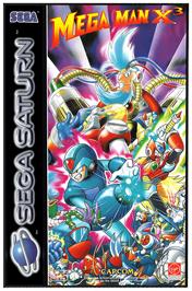 Box cover for Mega Man X3 on the Sega Saturn.