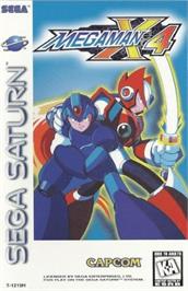 Box cover for Mega Man X4 on the Sega Saturn.