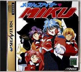 Box cover for Metal Fighter Miku on the Sega Saturn.