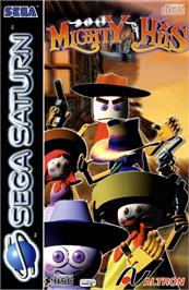 Box cover for Mighty Hits on the Sega Saturn.