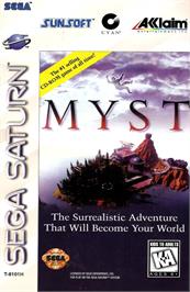 Box cover for Myst on the Sega Saturn.