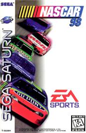 Box cover for NASCAR 98 on the Sega Saturn.