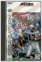 Box cover for NFL Quarterback Club '97 on the Sega Saturn.