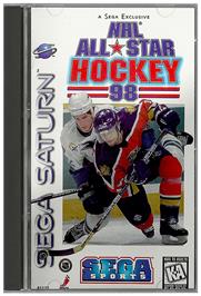Box cover for NHL All-Star Hockey '98 on the Sega Saturn.