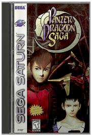 Box cover for Panzer Dragoon Saga on the Sega Saturn.