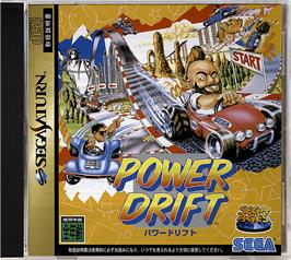 Box cover for Power Drift on the Sega Saturn.