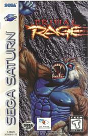 Box cover for Primal Rage on the Sega Saturn.