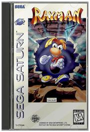 Box cover for Rayman on the Sega Saturn.