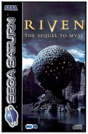 Box cover for Riven: The Sequel to Myst on the Sega Saturn.