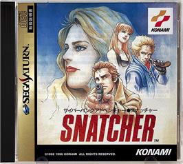 Box cover for Snatcher on the Sega Saturn.