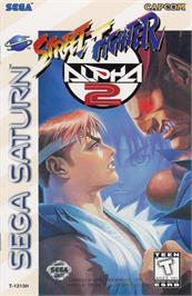 Box cover for Street Fighter Alpha 2 on the Sega Saturn.