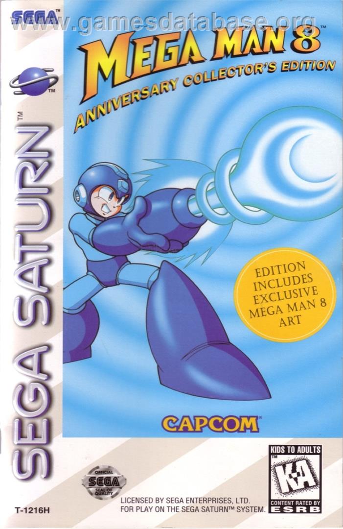 Mega Man 8: Anniversary Edition - Sega Saturn - Artwork - Box