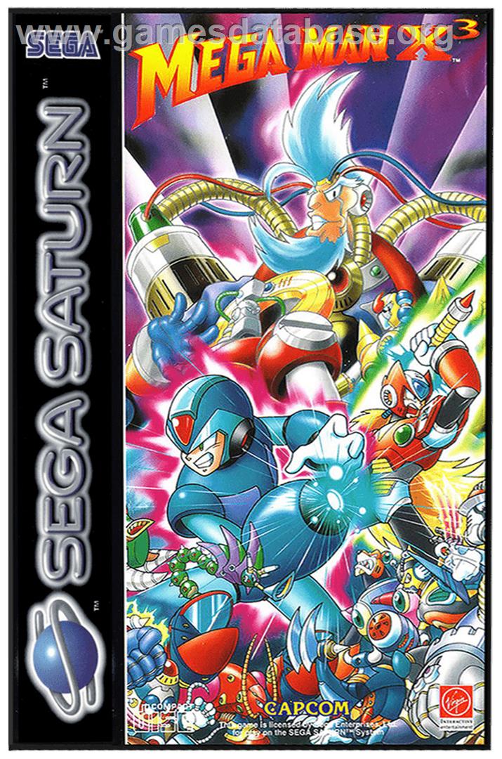 Mega Man X3 - Sega Saturn - Artwork - Box