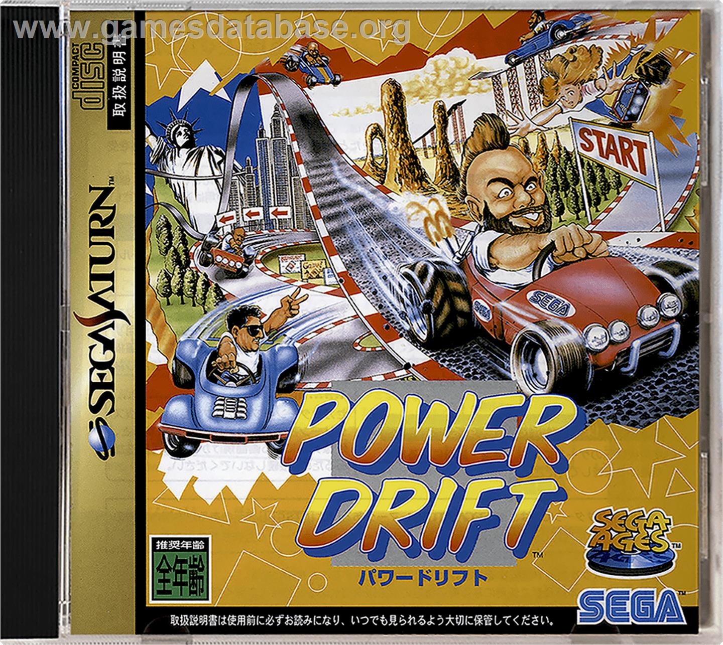 Power Drift - Sega Saturn - Artwork - Box