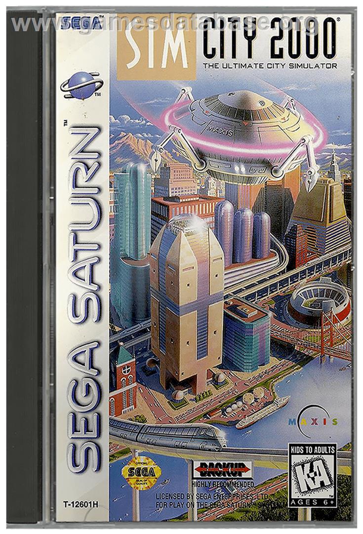 Sim City 2000 - Sega Saturn - Artwork - Box