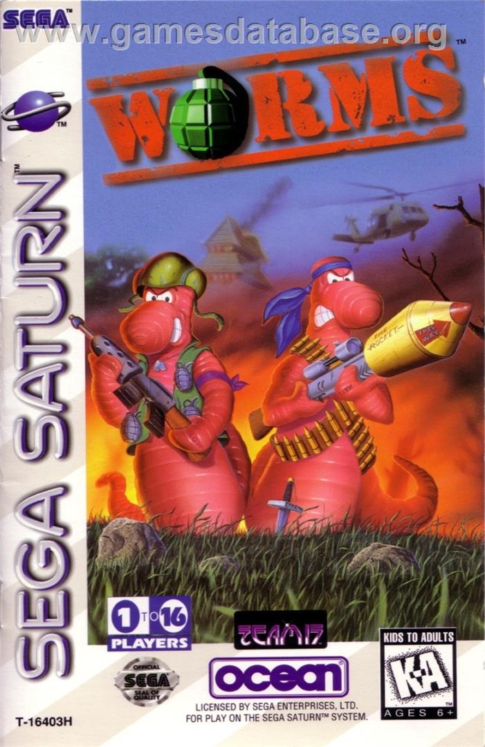 Worms - Sega Saturn - Artwork - Box