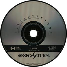Cartridge artwork for Airs Adventure on the Sega Saturn.