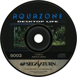 Cartridge artwork for Aquazone: Desktop Life on the Sega Saturn.