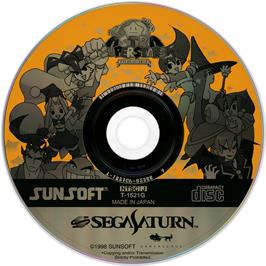 Cartridge artwork for Astra SuperStars on the Sega Saturn.