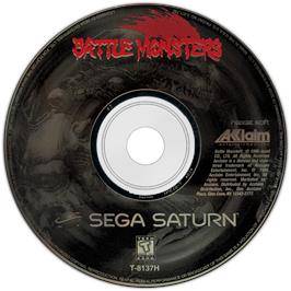 Cartridge artwork for Battle Monsters on the Sega Saturn.
