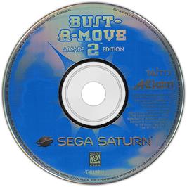 Cartridge artwork for Bust a Move 2 on the Sega Saturn.