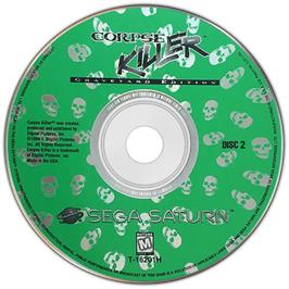 Cartridge artwork for Corpse Killer - Graveyard Edition on the Sega Saturn.