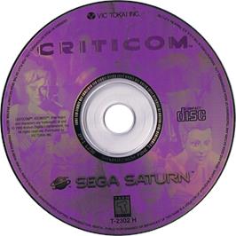 Cartridge artwork for Criticom: The Critical Combat on the Sega Saturn.
