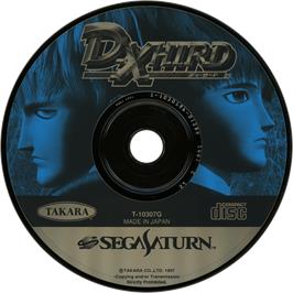 Cartridge artwork for D-Xhird on the Sega Saturn.