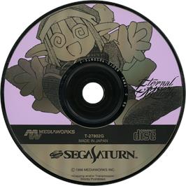 Cartridge artwork for Eternal Melody on the Sega Saturn.