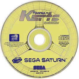 Cartridge artwork for Formula Karts: Special Edition on the Sega Saturn.