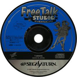 Cartridge artwork for Free Talk Studio - Mari no Kimamana Oshaberi on the Sega Saturn.